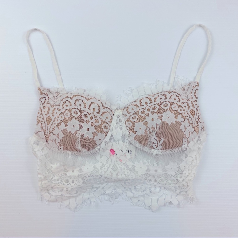 L’atiste By Amy White Lace Bralette (small)